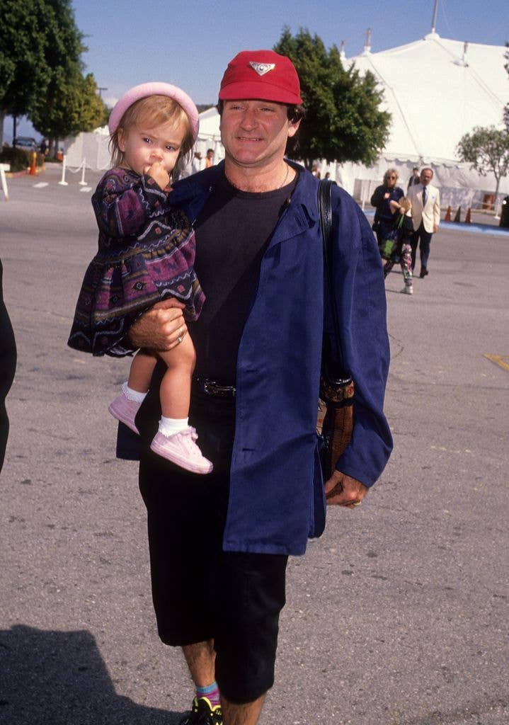 Robin Williams and daughter Zelda attend the