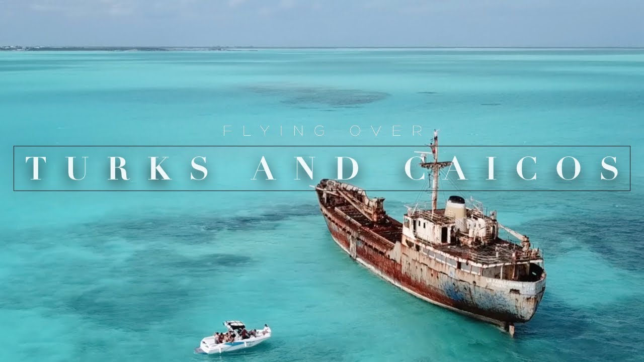 Flying over Turks and Caicos (4K aerial film)