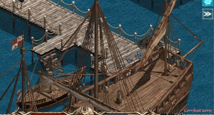 The boat runs every 5 minutes; just board with a ticket in your inventory. ©INVEN