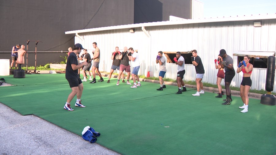 White Collar Fight Night training underway