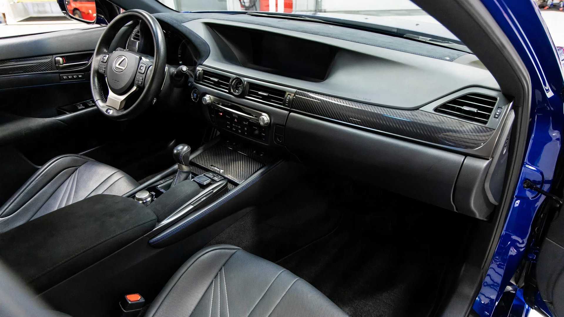 2020 Lexus GS F interior showing front cabin