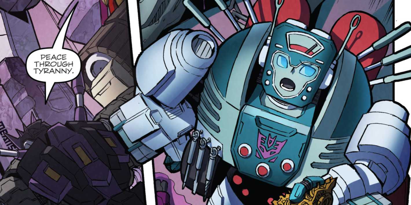 Nickel berating the DJD; from IDW Publishing