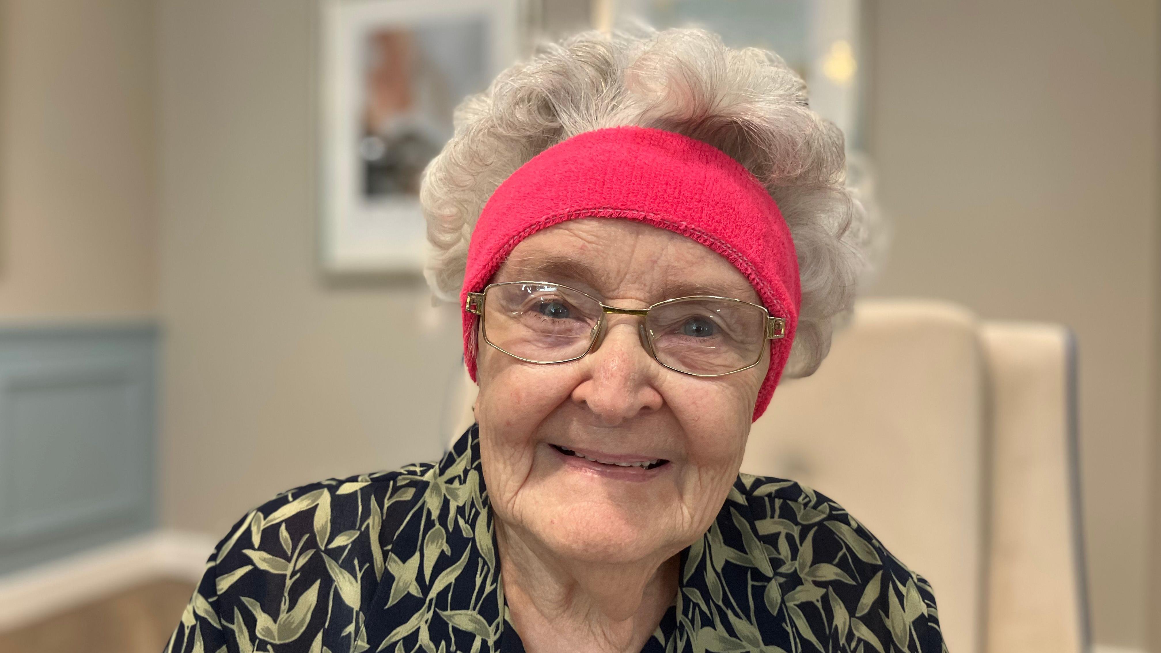Judith Snell was feeling the burn after the class