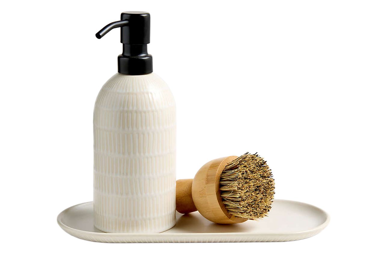 Clean by Crate Ivory Ceramic Sink Caddy Tray