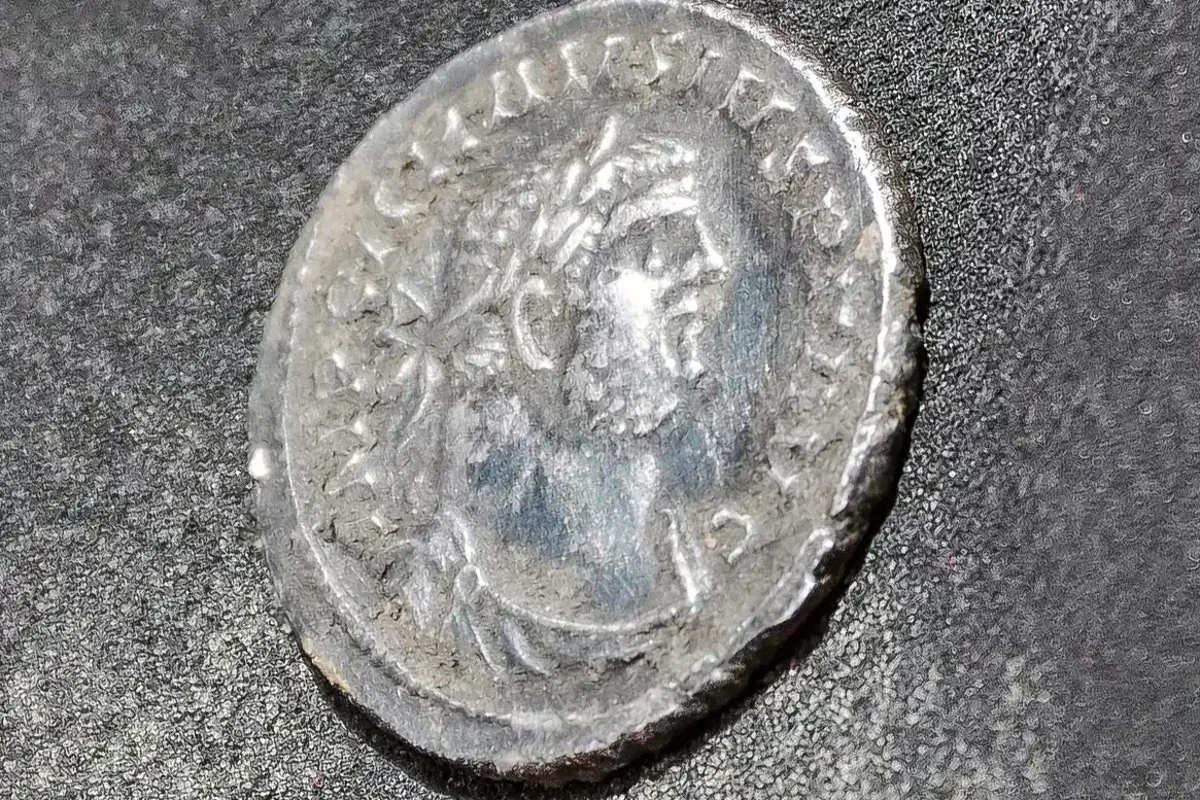 Roman coin from Britain’s breakaway emperor found during railway dig