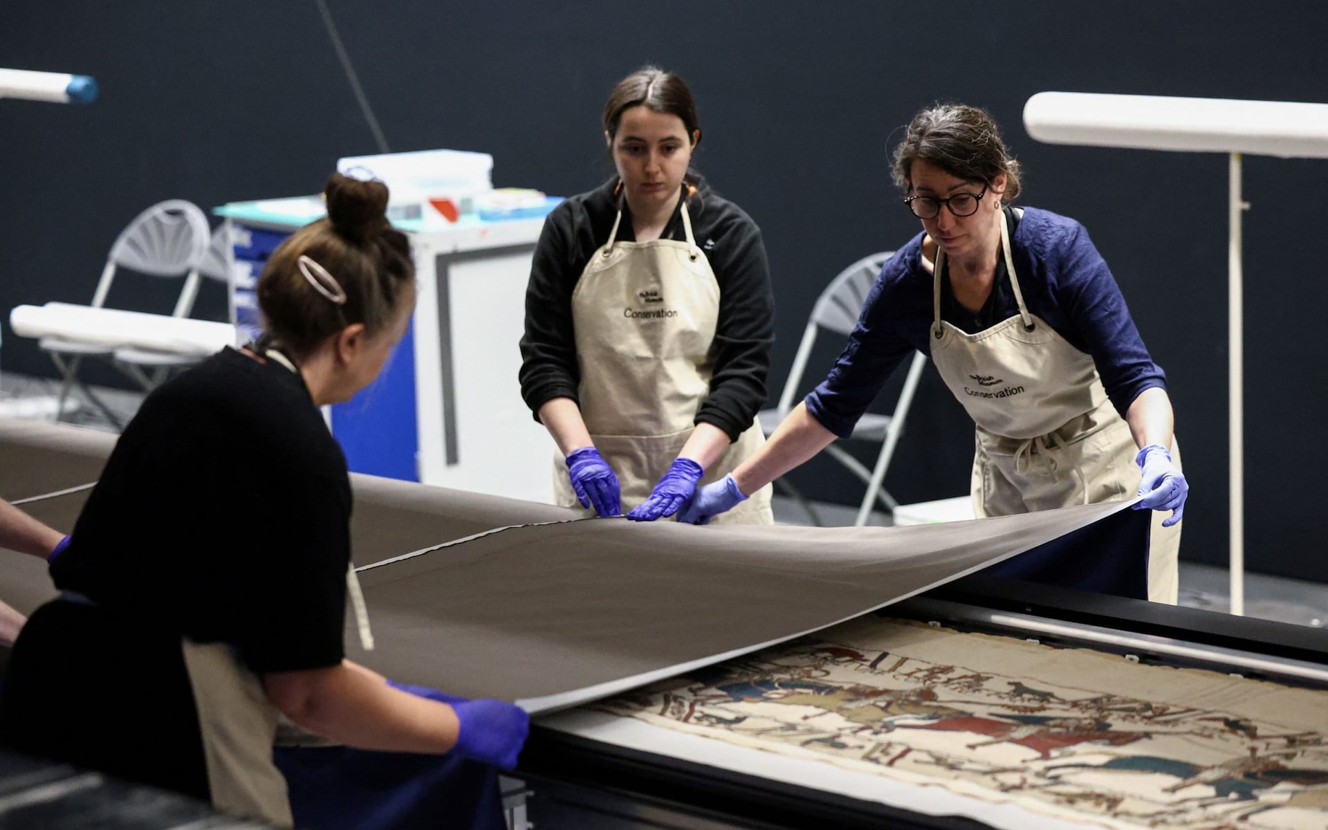 My heart was in my mouth watching the Bayeux Tapestry being moved