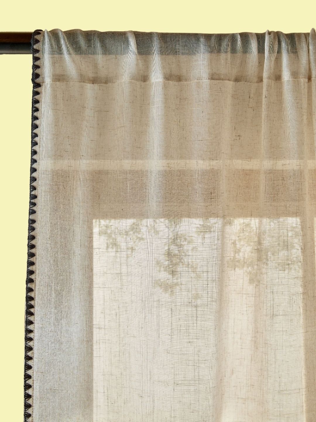 Dunelm, Yard Hebden Striped Eyelet Curtains with Blackout Lining