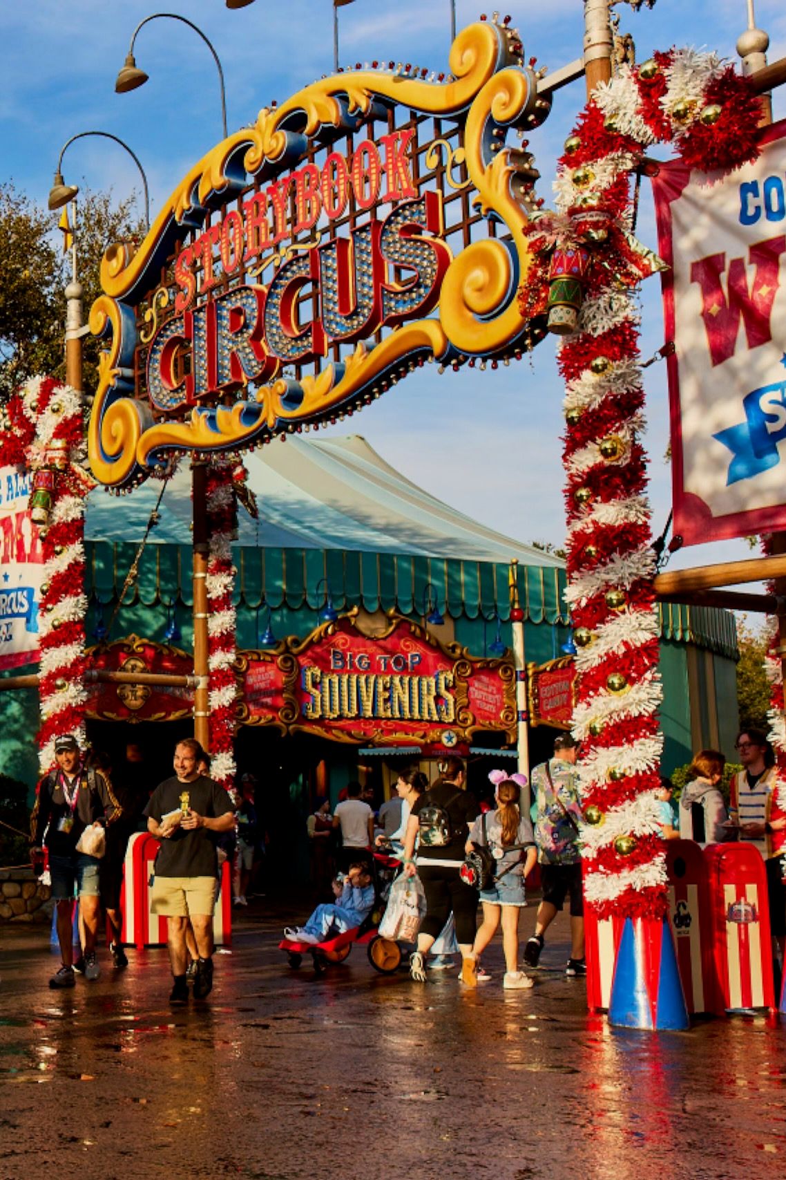 The park's Storybook Circus area is inspired by the 1941 animated film Dumbo.