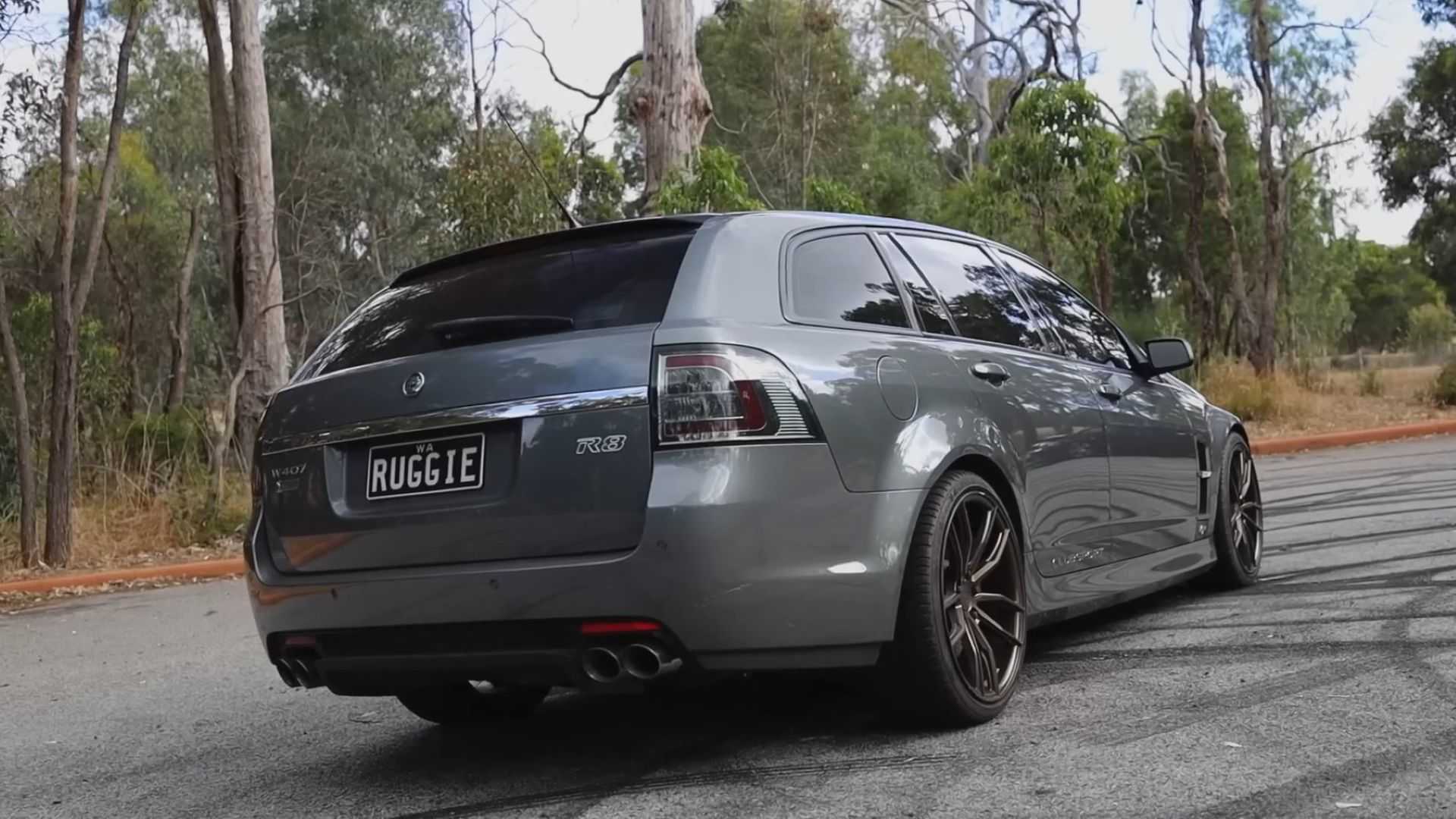 Rear three quarter pic of a Holden R8 Clubsport Wagon