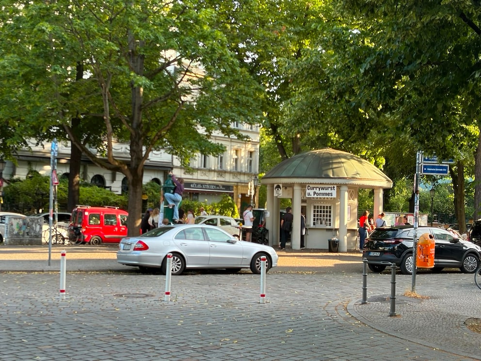 Famous Currywurst Stand in Rixdorf