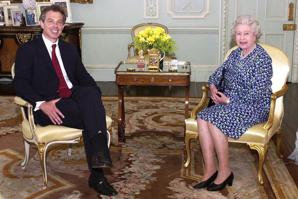 Tony Blair and Queen Elizabeth II | Source: GETTY
