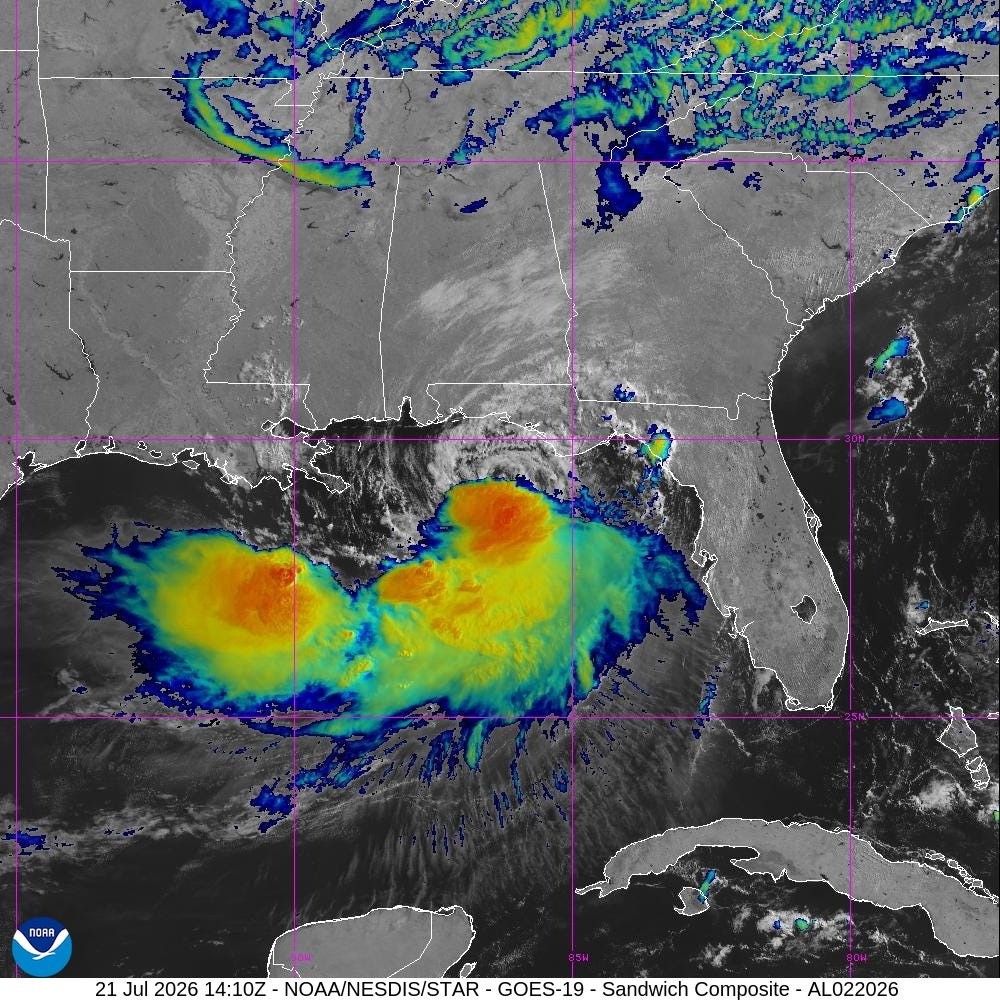 Beaches closed as Tropical Storm Bertha approaches Gulf Coast