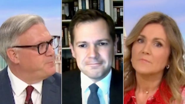 Robert Jenrick caught in awkward hot mic moment after GMB grilling over Farage's £5m gift