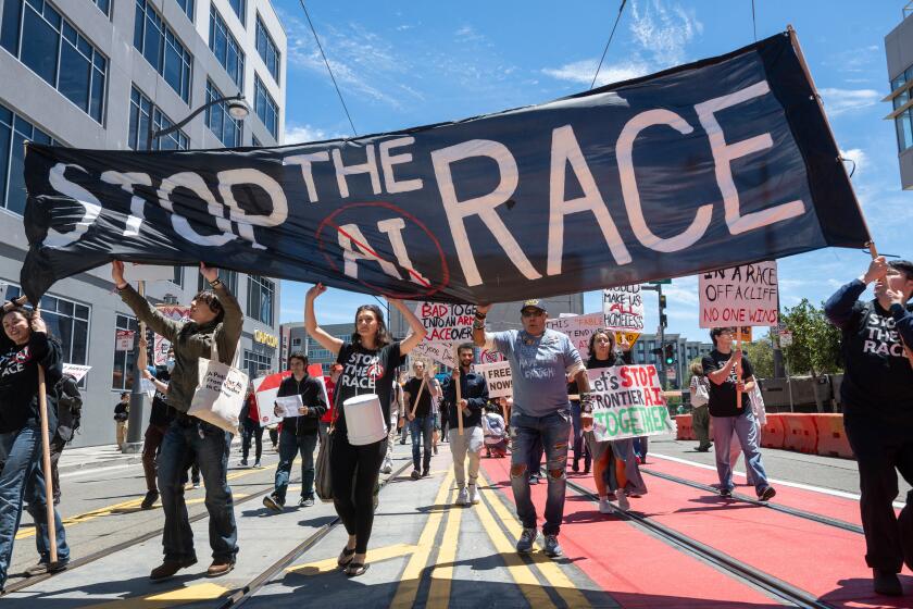 They built AI. Now Silicon Valley workers protest its threat to jobs and humanity