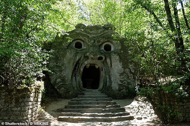 The Orcus Mouth Gardens of Bomarzo are one of the more unique attractions on the list
