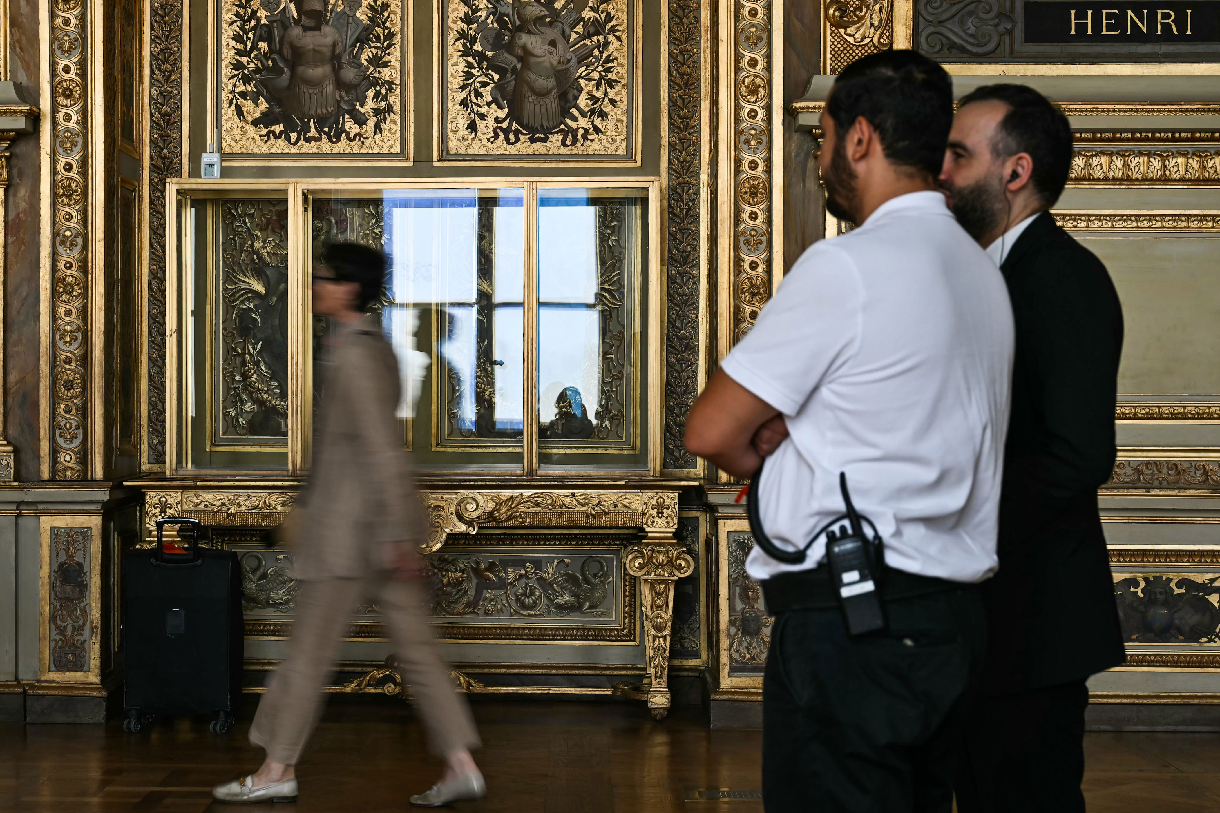 Security improvement is a priority of the decade-long Louvre New Renaissance plan (AP)