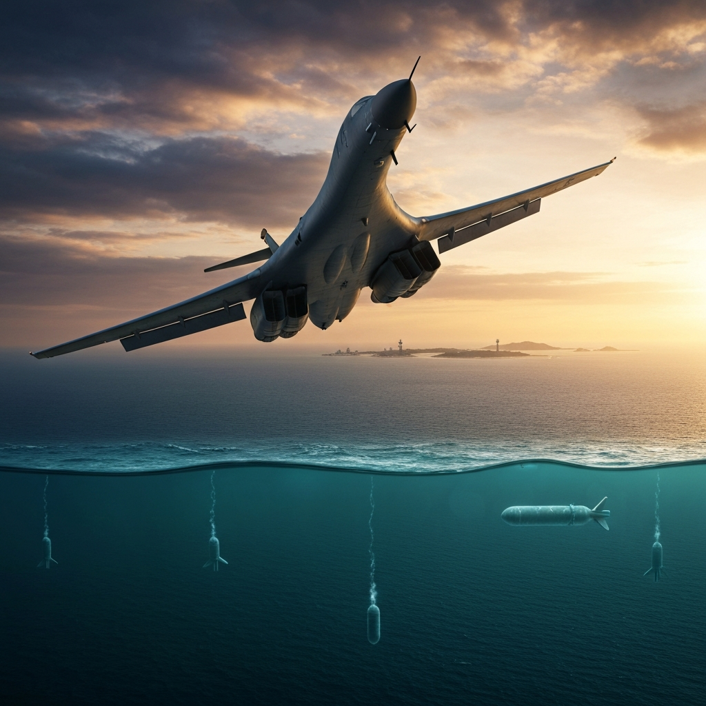 B-1B Lancer: Rapidly deploying anti-ship mines in South China Sea