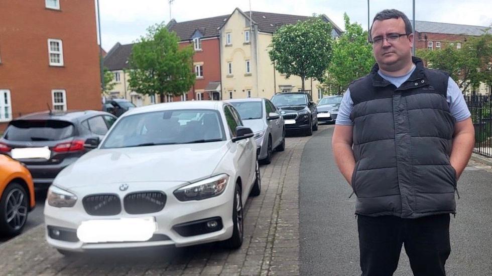 Adams said parking on pavements posed a "risk for pedestrians"