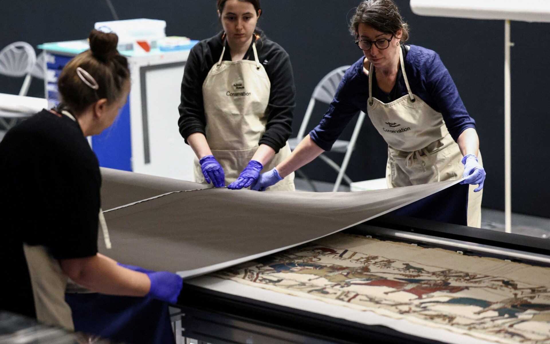 My heart was in my mouth watching the Bayeux Tapestry being moved