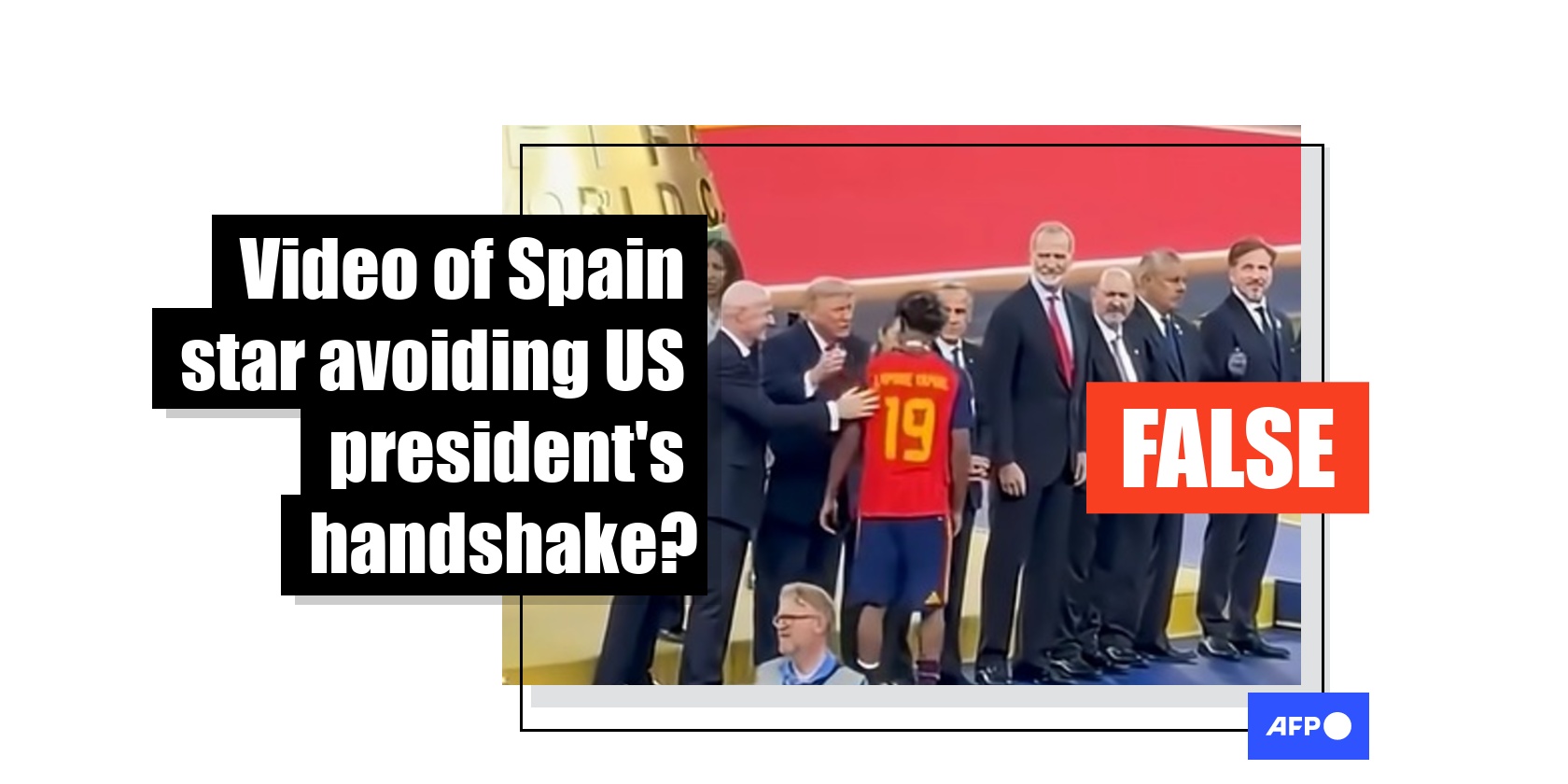 Posts falsely claim Lamine Yamal snubbed Donald Trump after World Cup win