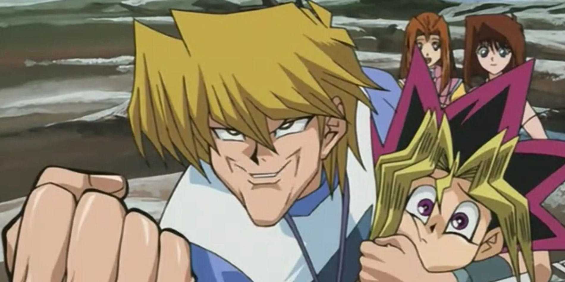 Joey Wheeler with a weird face in Yu-Gi-Oh!