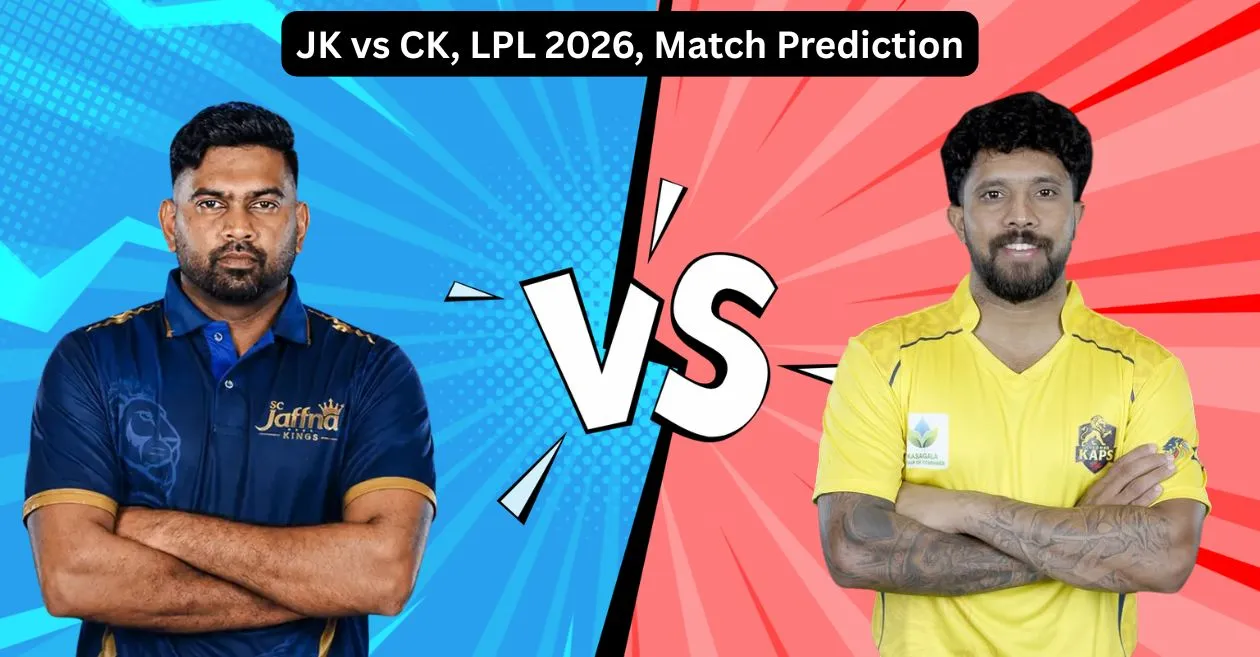 JK vs CK, LPL 2026, Match Prediction: Who will win today’s game between Jaffna Kings and Colombo Kaps?
