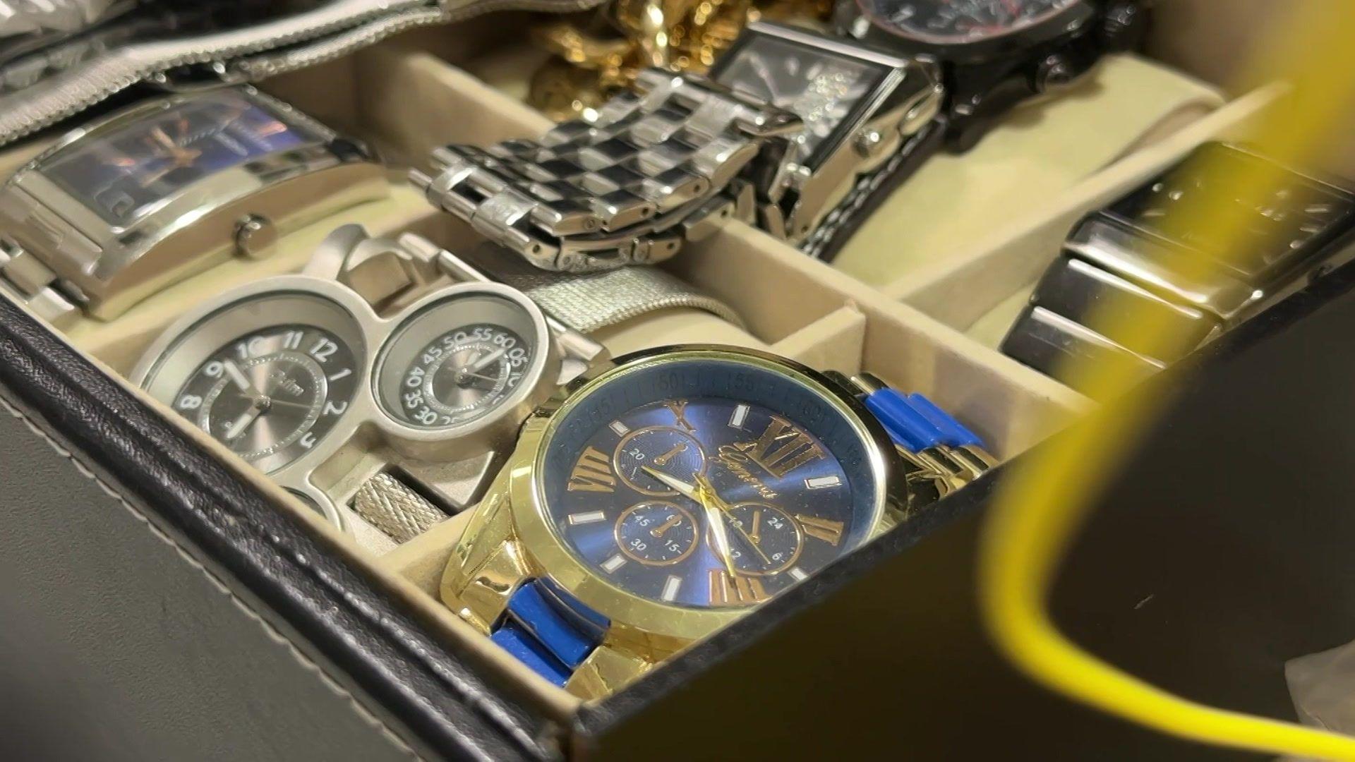 A collection of watches seized by the force