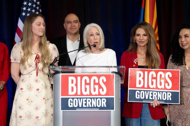 U.S. Representative and Republican nominee for Arizona governor Andy Biggs’ election night watch party