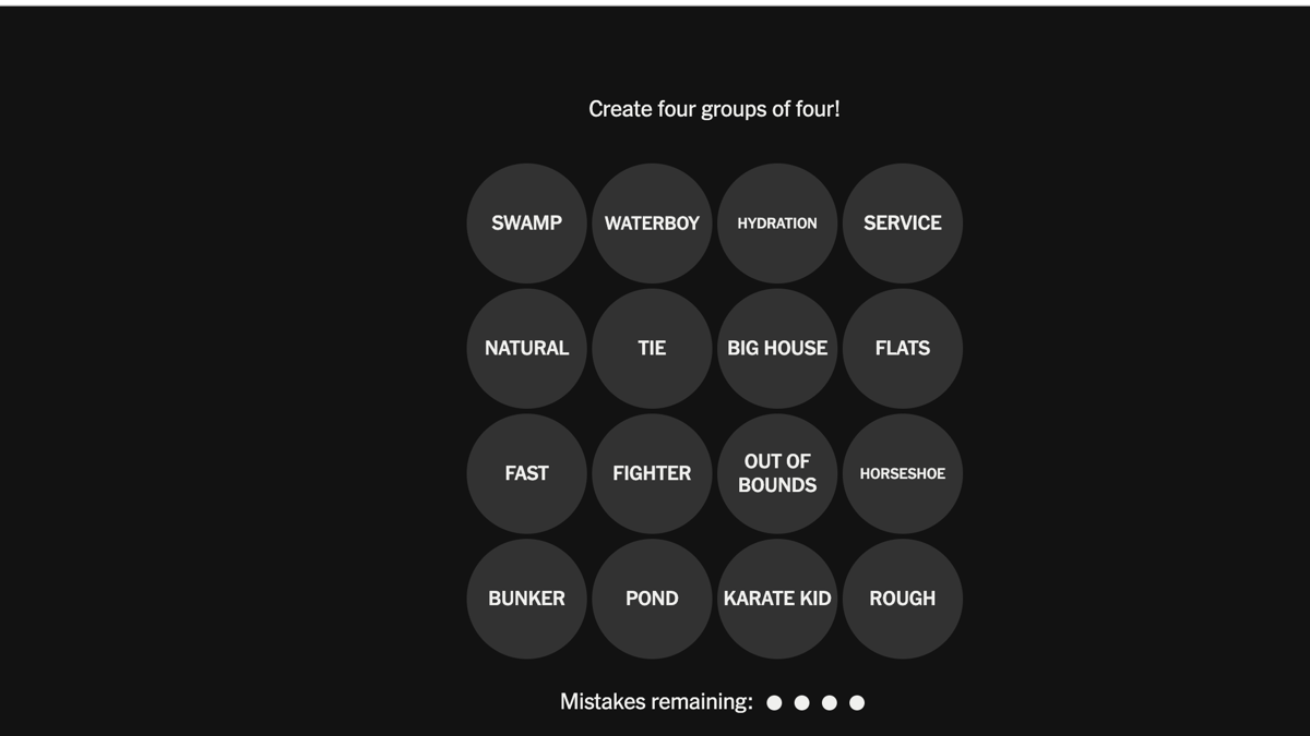 todays-nyt-connections-sports-puzzle-for-wednesday-july-22-2026--new-york-times