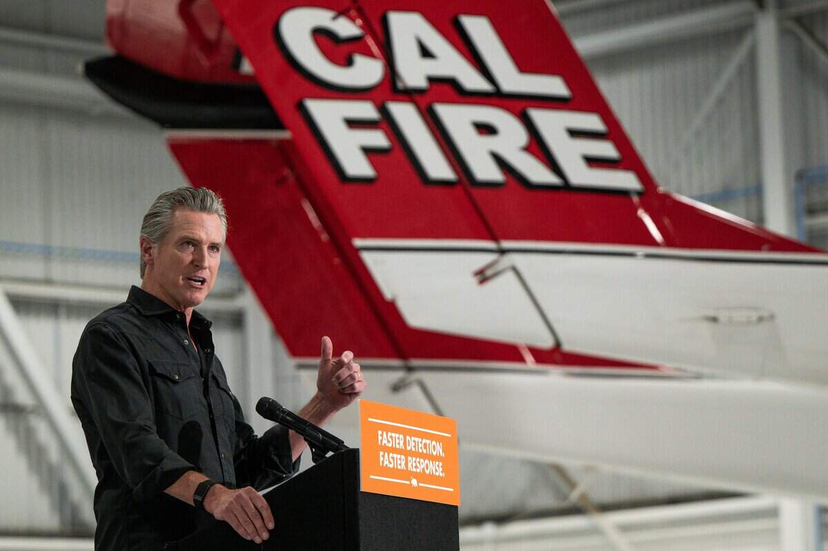 Gov. Gavin Newsom says climate change poses 'financial risks' to California, US