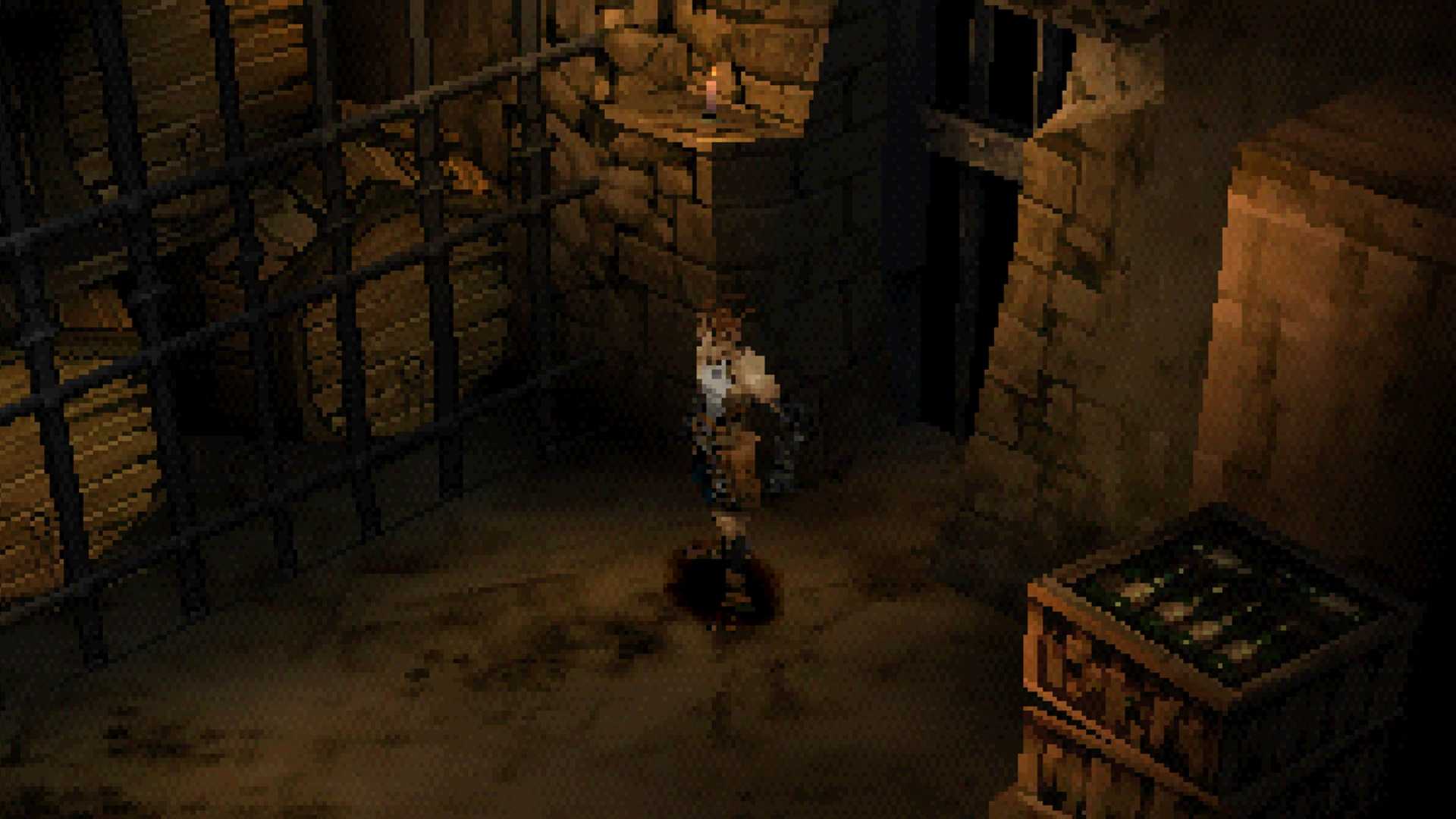 ashley in a crypt