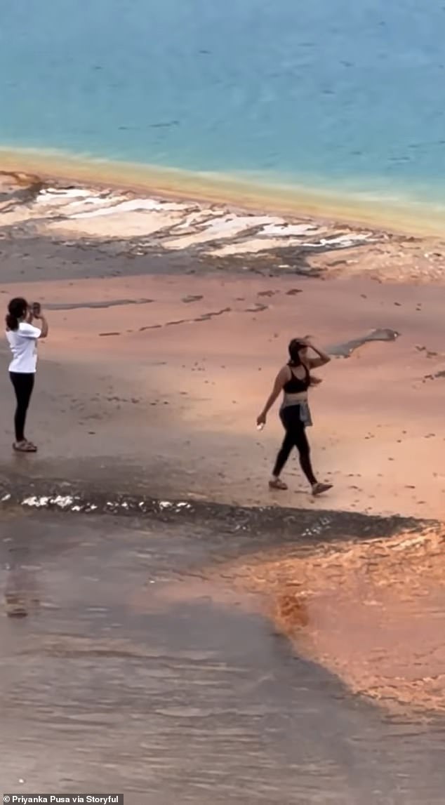As of Tuesday night, the women, whose dangerous off-trail adventure was captured by a visitor, had not been identified
