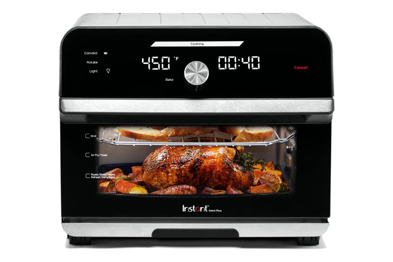 Instant Pot Omni Plus 19QT/18L Toaster Oven Air Fryer, 10-in-1 Functions, Fits 12