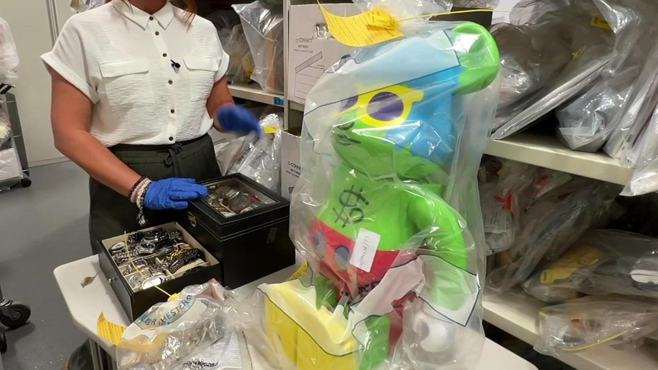 Olympic medal and large bear figure among unusual police seizures