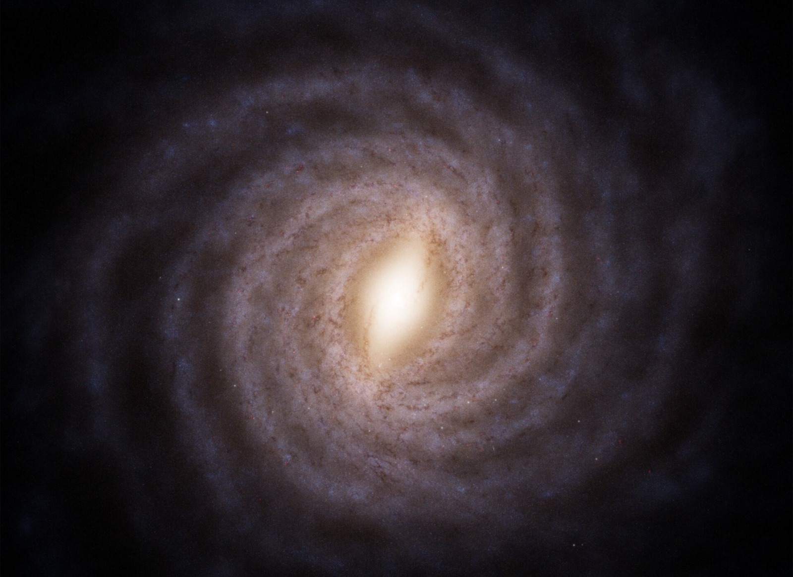 The Gaia telescope's view of the Milky Way galaxy.