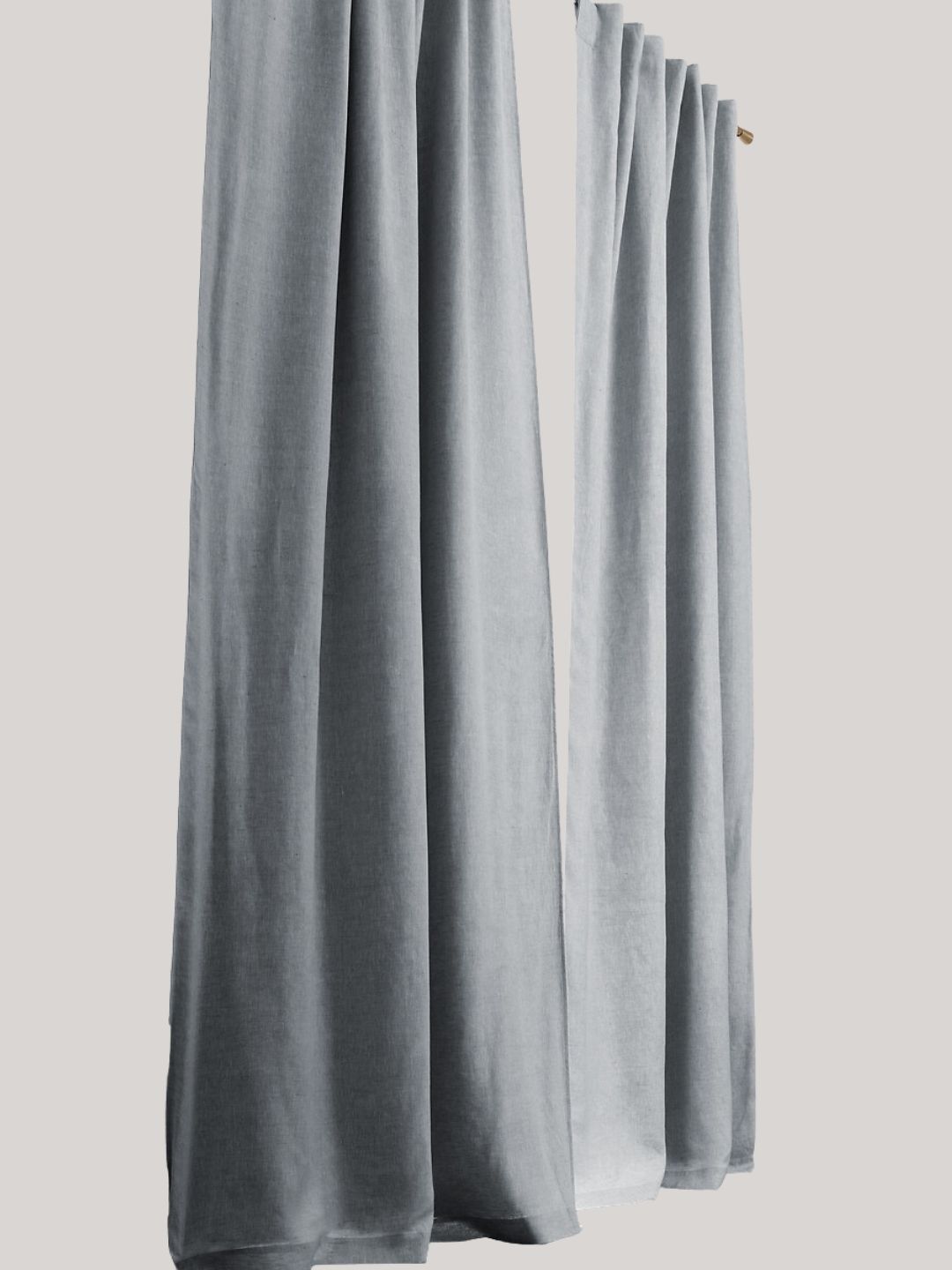 AM.PM, Private Blackout Curtain in Washed Linen With Concealed Tabs
