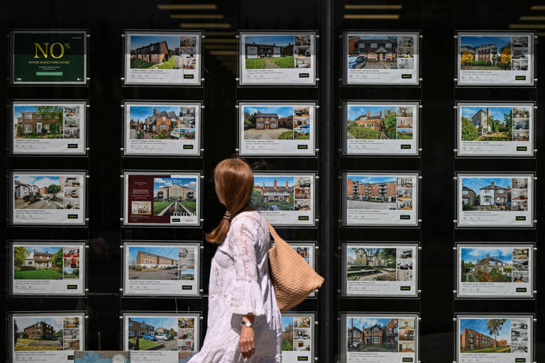 Property prices have been falling in London (AFP/Getty)