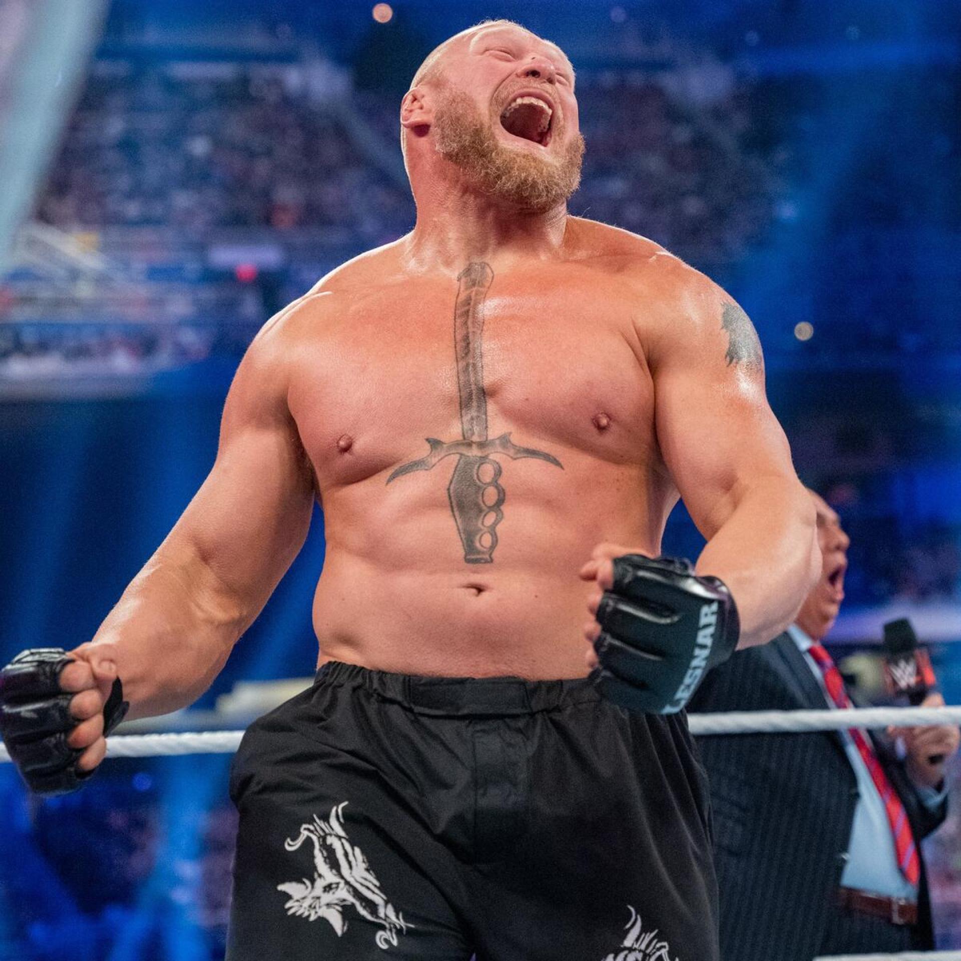 Who was behind Brock Lesnar's controversial WWE moment