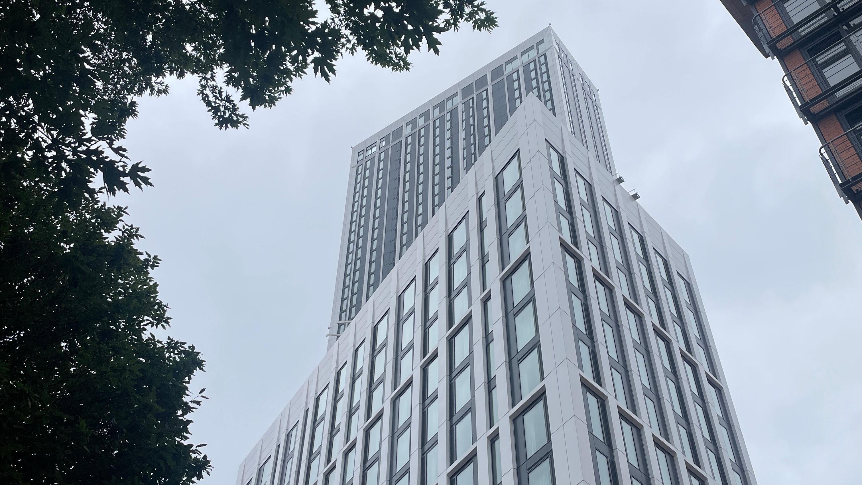 The development is made up of two large buildings, with the tower now due to start welcoming tenants
