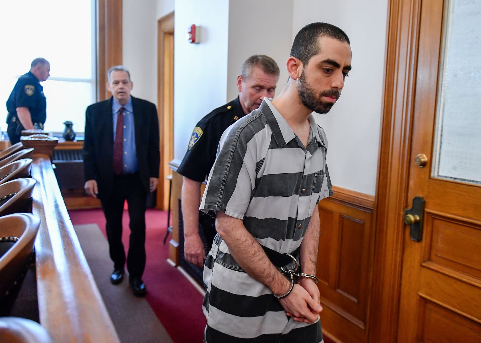 Hadi Matar is already serving a 25-year prison sentence on a state-level attempted murder and assault conviction (Adrian Kraus/AP)