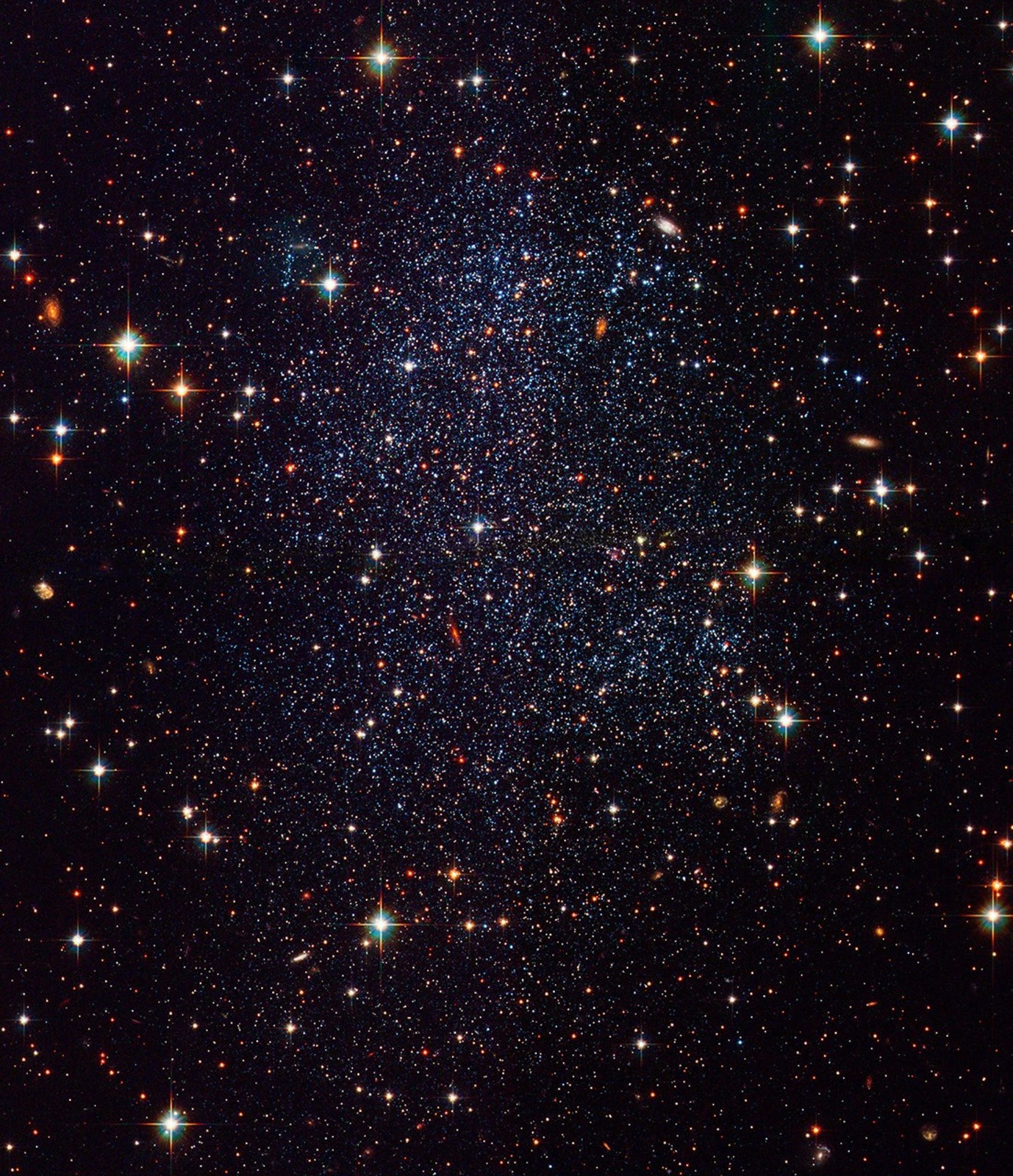 The Sagittarius dwarf galaxy photographed by Hubble telescope.