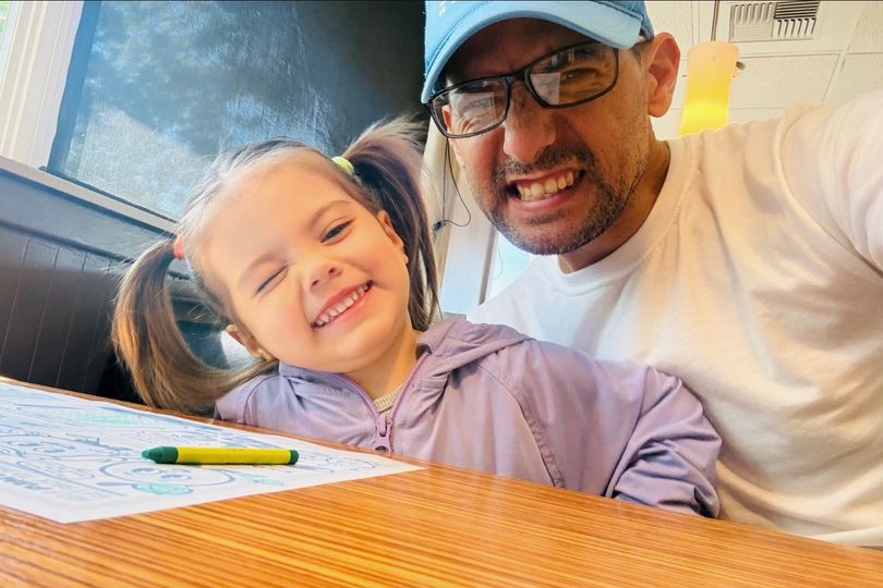 Manuel and his daughter Addy