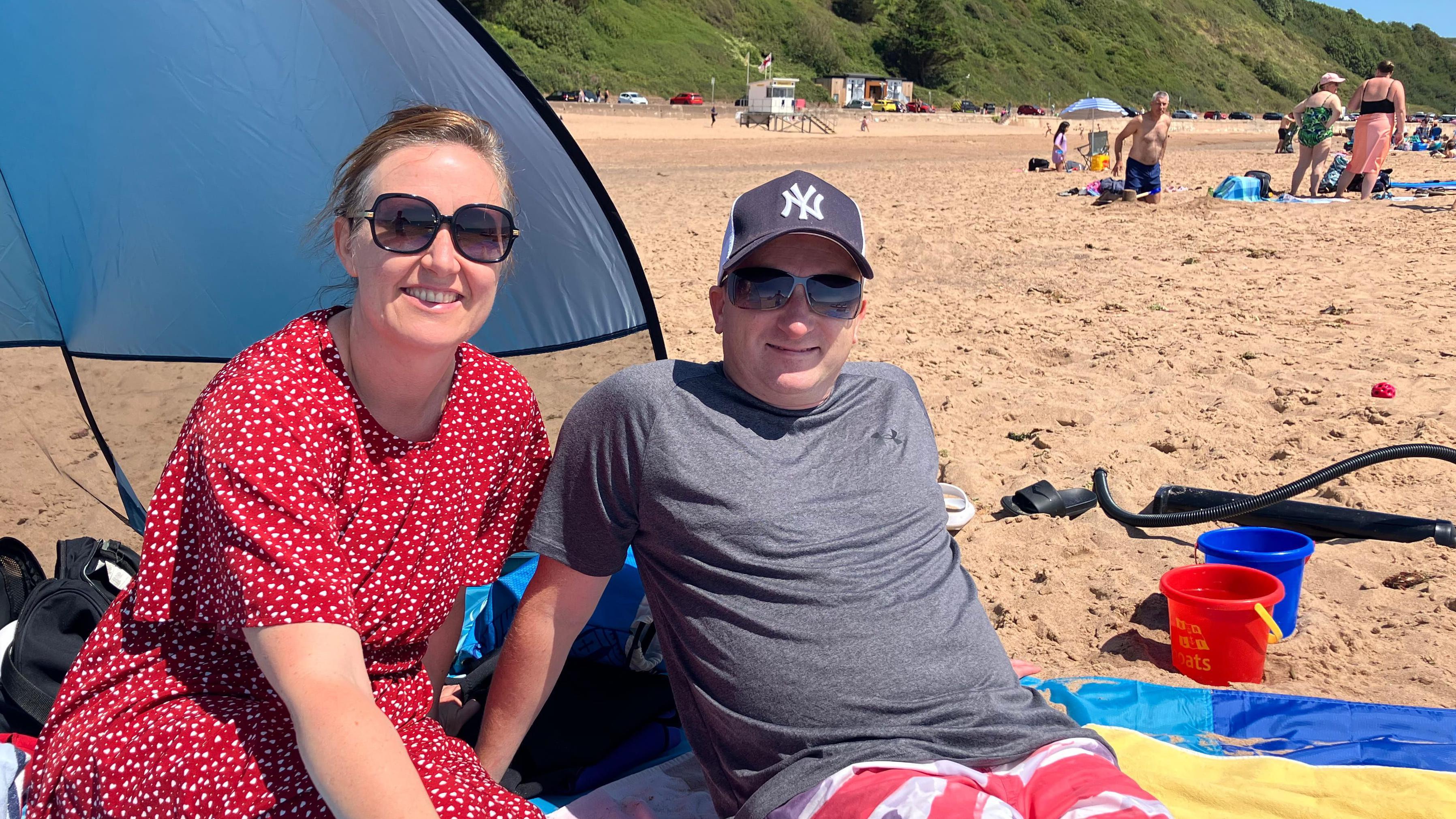 The Foster family from Coventry regularly visit the South West during the school summer holidays
