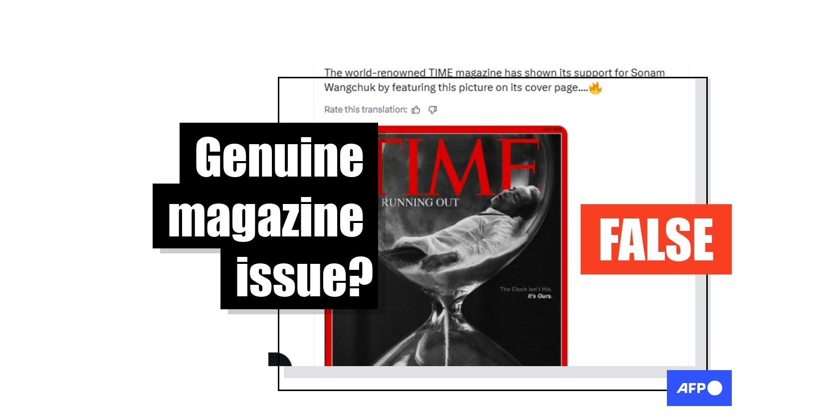 Time cover featuring Indian activist on hunger strike is fabricated