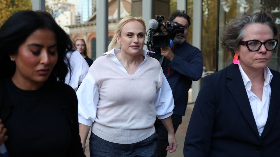 Actor Rebel Wilson leaves court after giving evidence in the defamation case. - Hollie Adams/Reuters