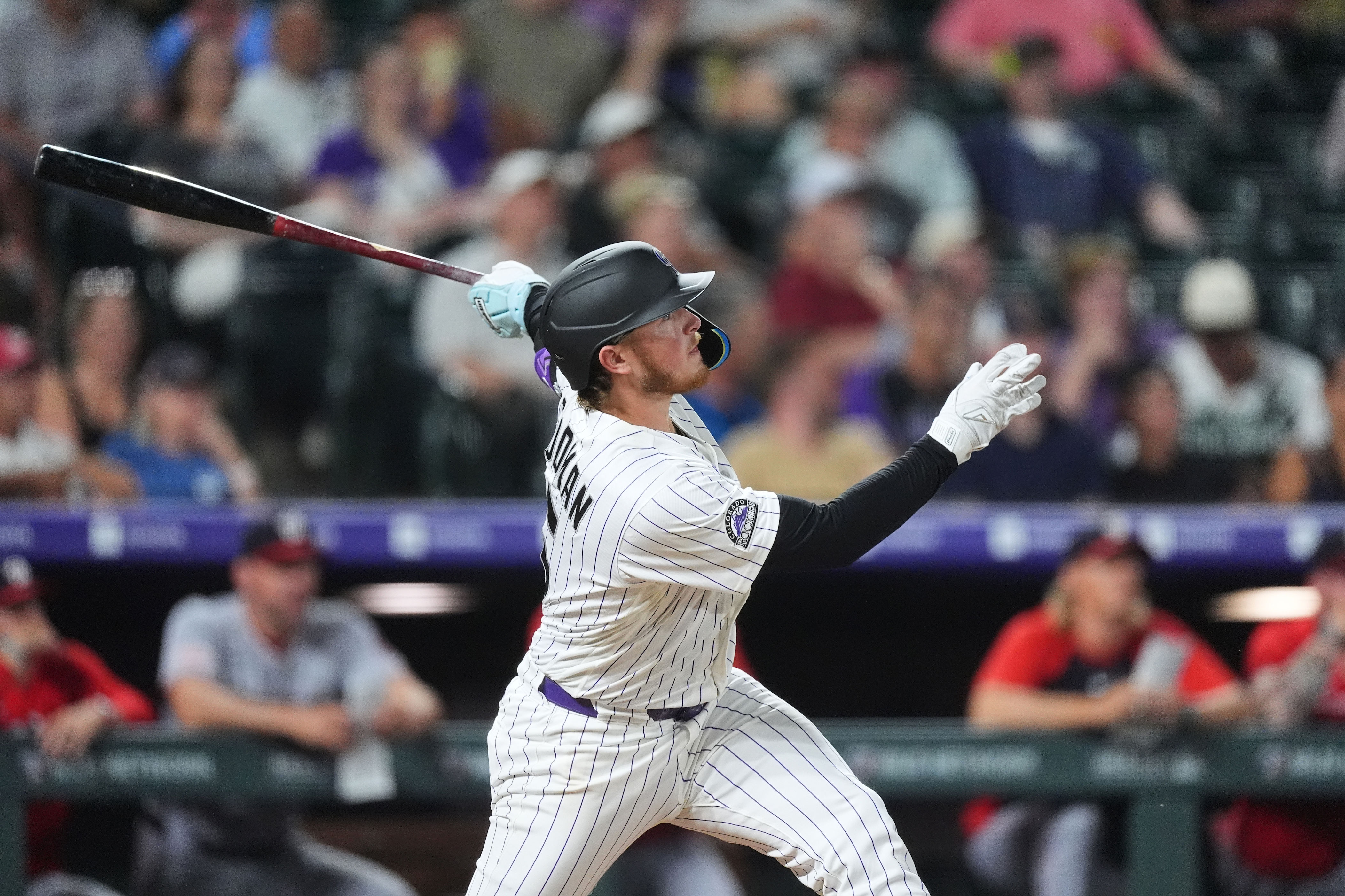 Hunter Goodman's go-ahead homer in 8th inning lifts Rockies to 8-7 victory over Nationals