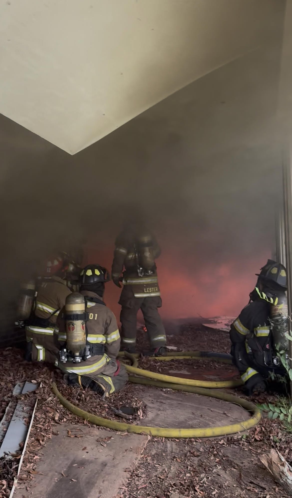 Desoto Fire Districts conduct controlled fire response