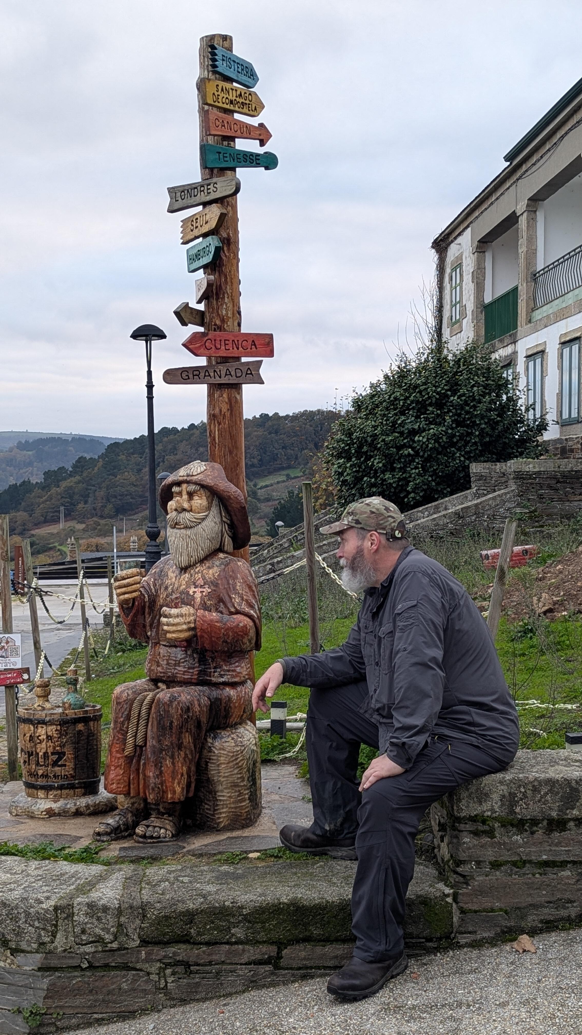 Chatting about my journey with St James.