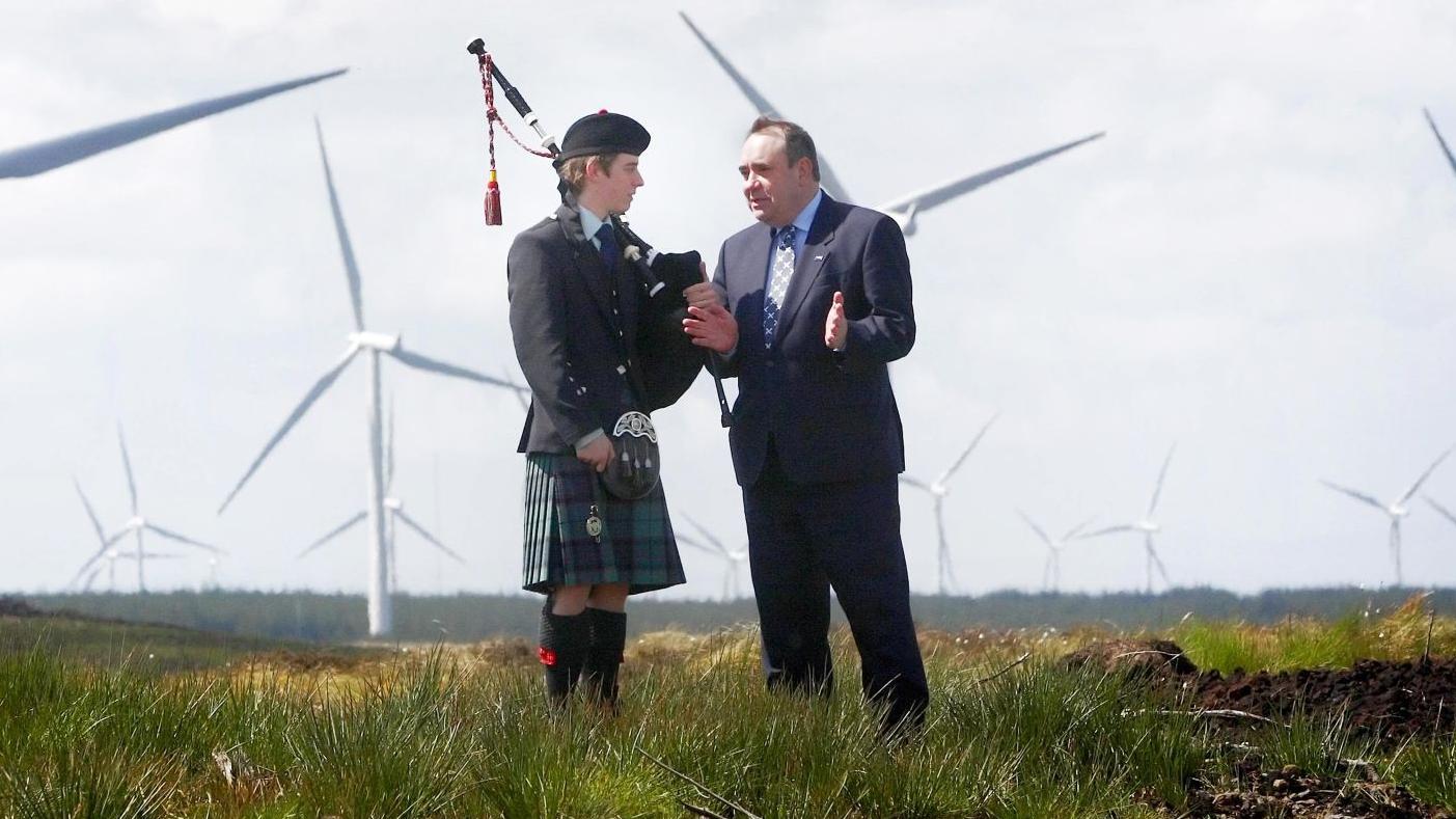 Alex Salmond officially opened Whitelee in 2009 when there were just 140 turbines
