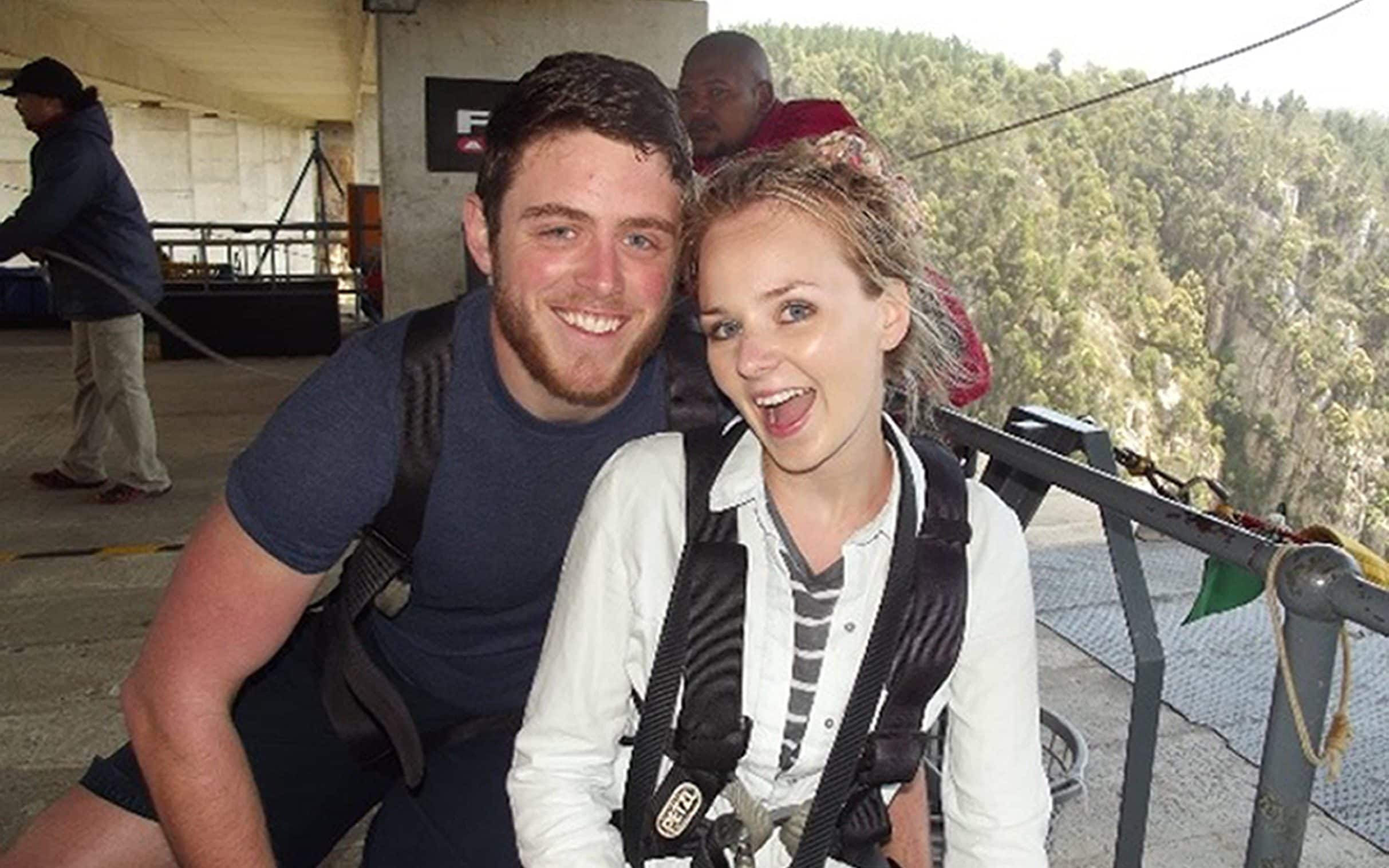 Pc Andrew Harper and his wife, Lissie